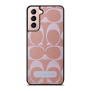 COACH NEW YORK PINK PATTERN Samsung Galaxy S21 Case Cover COACH NEW YORK PINK PATTERN Samsung Galaxy S21 Case Cover