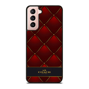 COACH NEW YORK RED GOLD Samsung Galaxy S21 Case Cover COACH NEW YORK RED GOLD Samsung Galaxy S21 Case Cover