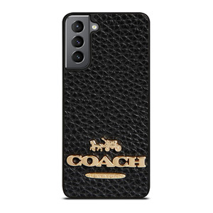 COACH NEW YORK BLACK LEATHER 2 Samsung Galaxy S21 Plus Case Cover COACH NEW YORK BLACK LEATHER 2 Samsung Galaxy S21 Plus Case Cover
