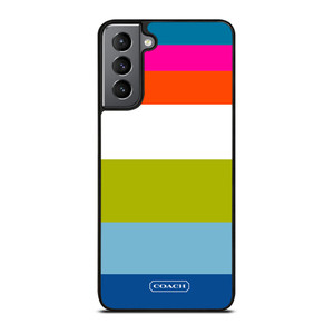 COACH NEW YORK STRIPE 2 Samsung Galaxy S21 Plus Case Cover COACH NEW YORK STRIPE 2 Samsung Galaxy S21 Plus Case Cover