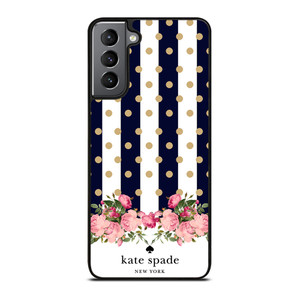 KATE SPADE NEW YORK POLKADOTS FLORAL Samsung Galaxy S21 Plus Case Cover