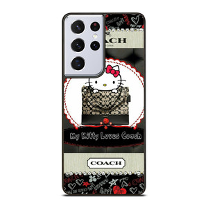 HELLO KITTY LOVES COACH Samsung Galaxy S21 Ultra Case Cover HELLO KITTY LOVES COACH Samsung Galaxy S21 Ultra Case Cover