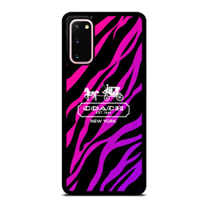 COACH NEW YORK BLACK VIOLET Samsung Galaxy S20 Case Cover