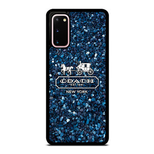 COACH NEW YORK BLUE STONE Samsung Galaxy S20 Case Cover COACH NEW YORK BLUE STONE Samsung Galaxy S20 Case Cover