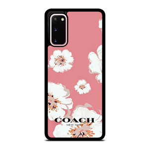 COACH NEW YORK PINK FLOWER Samsung Galaxy S20 Case Cover
