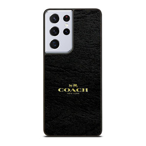 COACH LOGO TEXTURE BLACK Samsung Galaxy S20 Ultra Case Cover