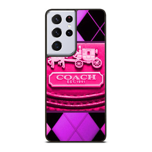 COACH NEW YORK PURPLE PINK LOGO Samsung Galaxy S20 Ultra Case Cover COACH NEW YORK PURPLE PINK LOGO Samsung Galaxy S20 Ultra Case Cover