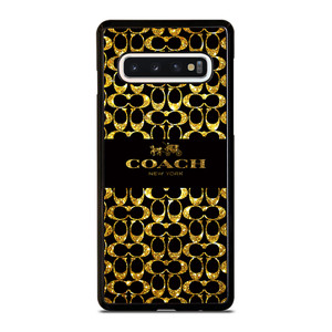 COACH NEW YORK GOLDEN Samsung Galaxy S10 Case Cover COACH NEW YORK GOLDEN Samsung Galaxy S10 Case Cover