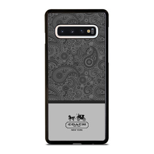 COACH NEW YORK GREY BATIK Samsung Galaxy S10 Case Cover