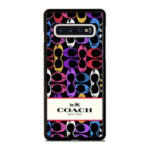 COACH NEW YORK PATTERN COLOR Samsung Galaxy S10 Case Cover