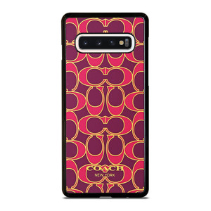 COACH NEW YORK PINK GOLD Samsung Galaxy S10 Case Cover COACH NEW YORK PINK GOLD Samsung Galaxy S10 Case Cover