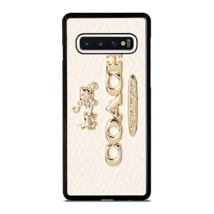 COACH PINK PATTERN MATE Samsung Galaxy S10 Case Cover