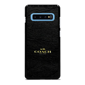 COACH LOGO TEXTURE BLACK Samsung Galaxy S10 Plus Case Cover COACH LOGO TEXTURE BLACK Samsung Galaxy S10 Plus Case Cover