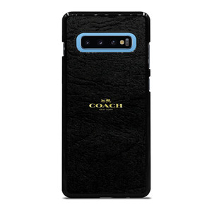 COACH NEW YORK BLACK LEATHER Samsung Galaxy S10 Plus Case Cover COACH NEW YORK BLACK LEATHER Samsung Galaxy S10 Plus Case Cover