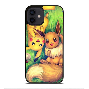 POKEMON EEVEE AND PIKACHU iPhone 12 Mini Case Cover