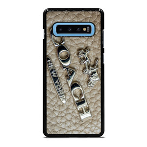 COACH NEW YORK LOGO ON LEATHER Samsung Galaxy S10 Plus Case Cover