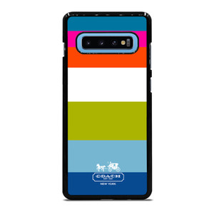 COACH NEW YORK STRIPE Samsung Galaxy S10 Plus Case Cover