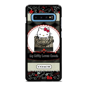 HELLO KITTY LOVES COACH Samsung Galaxy S10 Plus Case Cover HELLO KITTY LOVES COACH Samsung Galaxy S10 Plus Case Cover