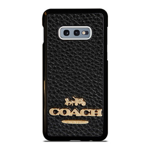 COACH NEW YORK BLACK LEATHER 2 Samsung Galaxy S10e Case Cover