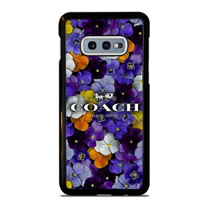 PURPLE FLOWERS COACH NEW YORK Samsung Galaxy S10e Case Cover PURPLE FLOWERS COACH NEW YORK Samsung Galaxy S10e Case Cover