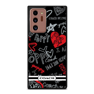 COACH NEW YORK POPPY BLACK Samsung Galaxy Note 20 Ultra Case Cover COACH NEW YORK POPPY BLACK Samsung Galaxy Note 20 Ultra Case Cover