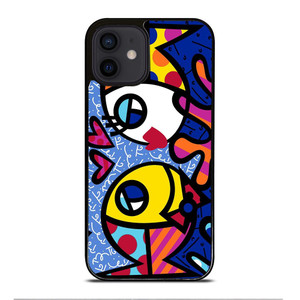 ROMERO BRITTO FISH LOVE iPhone 12 Mini Case Cover