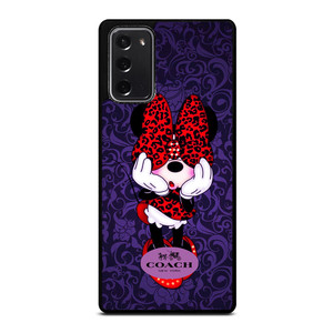 COACH MINNIE MOUSE PURPLE Samsung Galaxy Note 20 Case Cover COACH MINNIE MOUSE PURPLE Samsung Galaxy Note 20 Case Cover