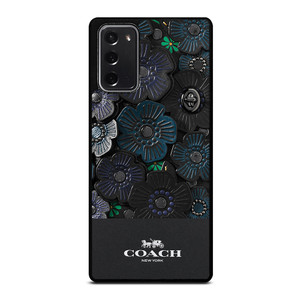 COACH NEW YORK BLACK TEA ROSE Samsung Galaxy Note 20 Case Cover