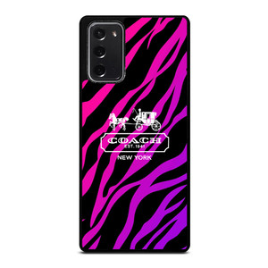 COACH NEW YORK BLACK VIOLET Samsung Galaxy Note 20 Case Cover COACH NEW YORK BLACK VIOLET Samsung Galaxy Note 20 Case Cover