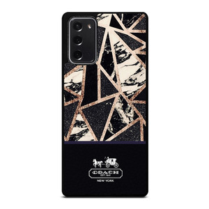 COACH NEW YORK GOLD BLACK TEXTURE Samsung Galaxy Note 20 Case Cover COACH NEW YORK GOLD BLACK TEXTURE Samsung Galaxy Note 20 Case Cover