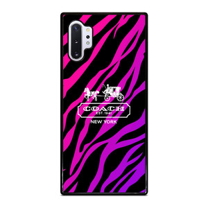 COACH NEW YORK BLACK VIOLET Samsung Galaxy Note 10 Plus Case Cover COACH NEW YORK BLACK VIOLET Samsung Galaxy Note 10 Plus Case Cover