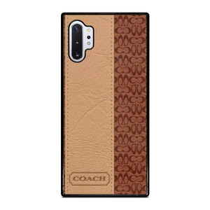 COACH NEW YORK BROWN LEATHER Samsung Galaxy Note 10 Plus Case Cover COACH NEW YORK BROWN LEATHER Samsung Galaxy Note 10 Plus Case Cover