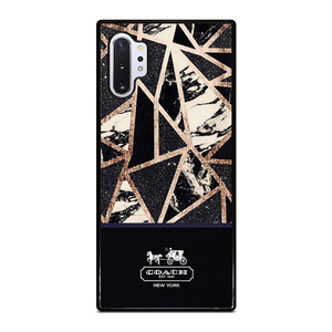 COACH NEW YORK GOLD BLACK TEXTURE Samsung Galaxy Note 10 Plus Case Cover COACH NEW YORK GOLD BLACK TEXTURE Samsung Galaxy Note 10 Plus Case Cover