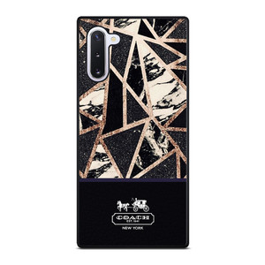 COACH NEW YORK GOLD BLACK TEXTURE Samsung Galaxy Note 10 Case Cover COACH NEW YORK GOLD BLACK TEXTURE Samsung Galaxy Note 10 Case Cover