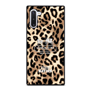 COACH NEW YORK PINK NATION LEPOARD Samsung Galaxy Note 10 Case Cover