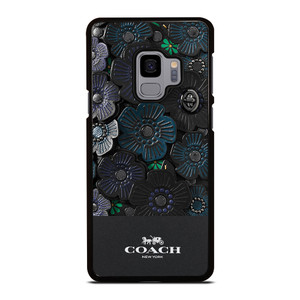 COACH NEW YORK BLACK TEA ROSE Samsung Galaxy S9 Case Cover COACH NEW YORK BLACK TEA ROSE Samsung Galaxy S9 Case Cover