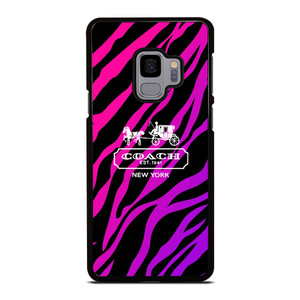 COACH NEW YORK BLACK VIOLET Samsung Galaxy S9 Case Cover COACH NEW YORK BLACK VIOLET Samsung Galaxy S9 Case Cover