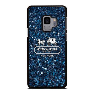COACH NEW YORK BLUE STONE Samsung Galaxy S9 Case Cover