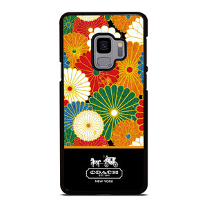 COACH NEW YORK COLORFUL FLORAL LOGO Samsung Galaxy S9 Case Cover