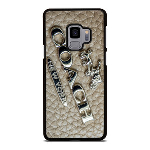 COACH NEW YORK LOGO ON LEATHER Samsung Galaxy S9 Case Cover COACH NEW YORK LOGO ON LEATHER Samsung Galaxy S9 Case Cover