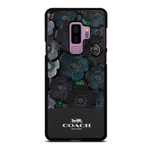 COACH NEW YORK BLACK TEA ROSE Samsung Galaxy S9 Plus Case Cover COACH NEW YORK BLACK TEA ROSE Samsung Galaxy S9 Plus Case Cover