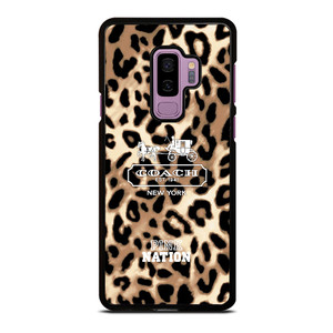 COACH NEW YORK PINK NATION LEPOARD Samsung Galaxy S9 Plus Case Cover