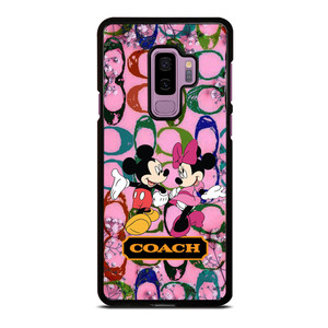 COACH PINK FLOWER MICKEY MINNIE Samsung Galaxy S9 Plus Case Cover