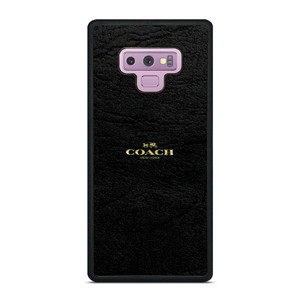 COACH NEW YORK BLACK LEATHER Samsung Galaxy Note 9 Case Cover COACH NEW YORK BLACK LEATHER Samsung Galaxy Note 9 Case Cover