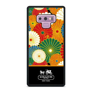 COACH NEW YORK COLORFUL FLORAL LOGO Samsung Galaxy Note 9 Case Cover