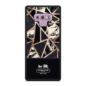 COACH NEW YORK GOLD BLACK TEXTURE Samsung Galaxy Note 9 Case Cover COACH NEW YORK GOLD BLACK TEXTURE Samsung Galaxy Note 9 Case Cover
