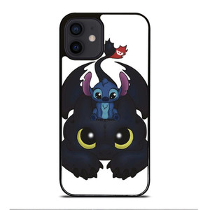 TOOTHLESS AND STITCH CUTE iPhone 12 Mini Case Cover TOOTHLESS AND STITCH CUTE iPhone 12 Mini Case Cover
