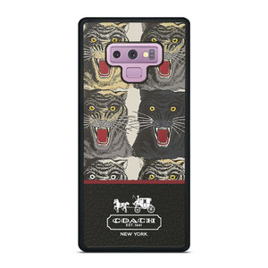 COACH NEW YORK TIGER FACE PATTERN Samsung Galaxy Note 9 Case Cover