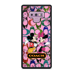 COACH PINK FLOWER MICKEY MINNIE Samsung Galaxy Note 9 Case Cover