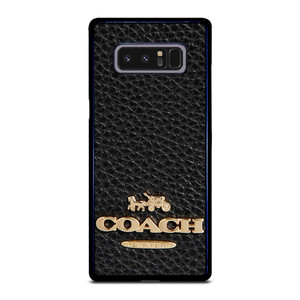 COACH NEW YORK BLACK LEATHER 2 Samsung Galaxy Note 8 Case Cover